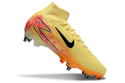 Men's Nike Air Zoom Mercurial Superfly 10 Elite SG Soft Ground High-Tops Football Boots - Yellow/Black/Red