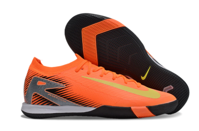 Men's Nike Air Zoom Mercurial Vapor 16 Elite IC Indoor & Futsal Low-Tops Football Shoes - Orange/Yellow/Silver