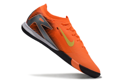 Men's Nike Air Zoom Mercurial Vapor 16 Elite IC Indoor & Futsal Low-Tops Football Shoes - Orange/Yellow/Silver