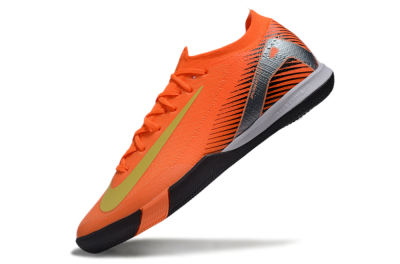 Men's Nike Air Zoom Mercurial Vapor 16 Elite IC Indoor & Futsal Low-Tops Football Shoes - Orange/Yellow/Silver