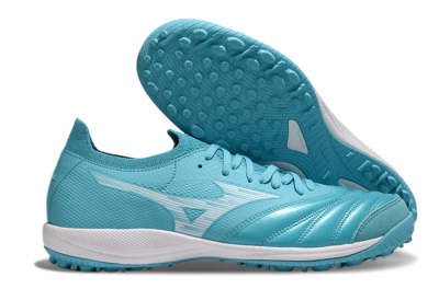 Men's Mizuno Morelia Neo Sala M8 TF Artificial Turf Low-Tops Football Shoes - Jade/White