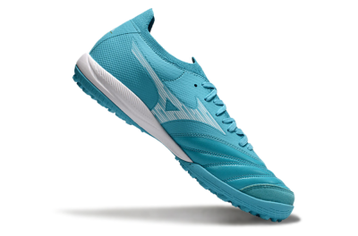 Men's Mizuno Morelia Neo Sala M8 TF Artificial Turf Low-Tops Football Shoes - Jade/White