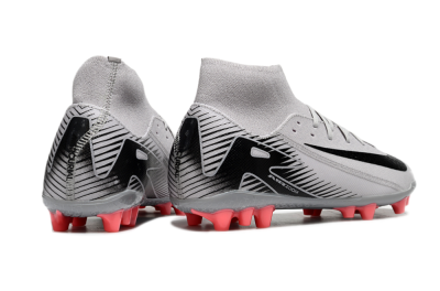Men's Nike Air Zoom Mercurial Superfly 10 Academy AG Artificial Grass High-Tops Football Boots - Grey/Black/Red