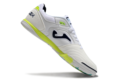 Men's Joma Top Flex IC Indoor & Futsal Low-Tops Football Shoes - White/Black/Yellow
