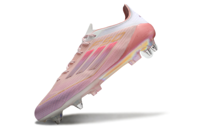 Men's Adidas F50 Elite SG Soft Ground Low-Tops Football Boots - Pink/Gold/White