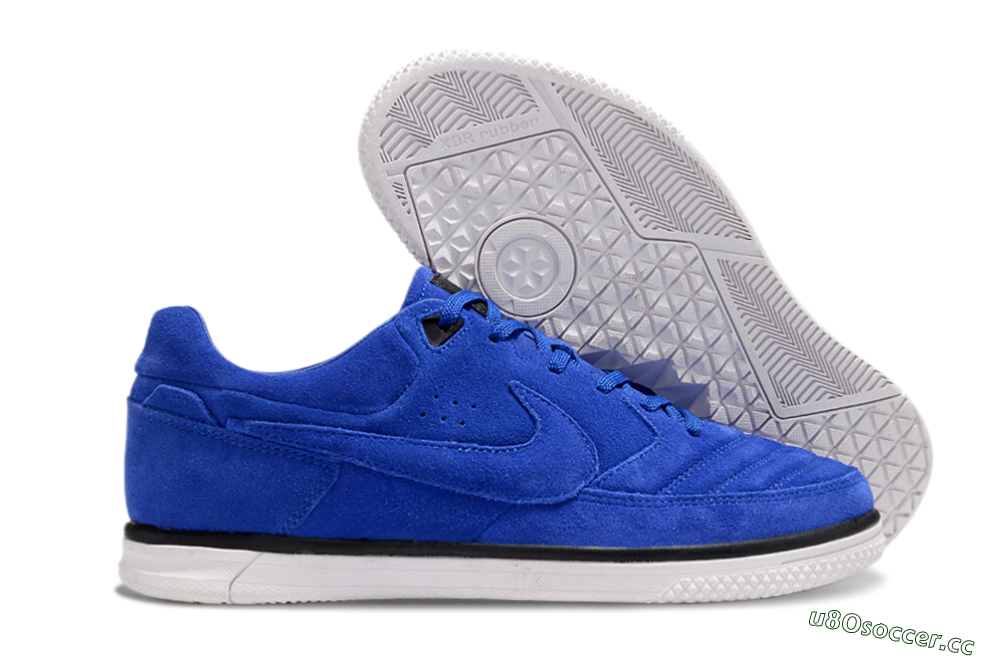 Men's Nike Street Gato IC Indoor & Futsal Low-Tops Football Shoes - Blue/Black/White 2