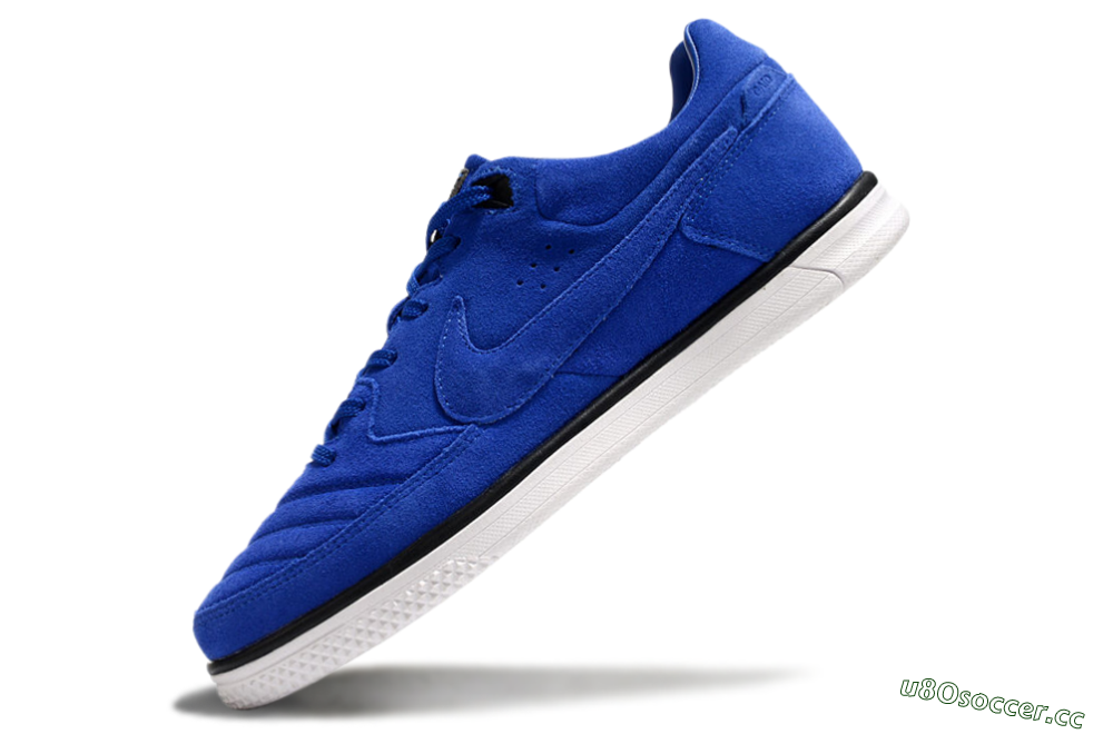 Men's Nike Street Gato IC Indoor & Futsal Low-Tops Football Shoes - Blue/Black/White 5
