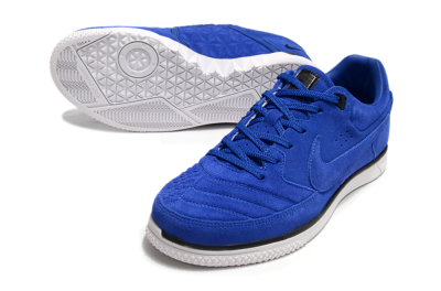 Men's Nike Street Gato IC Indoor & Futsal Low-Tops Football Shoes - Blue/Black/White