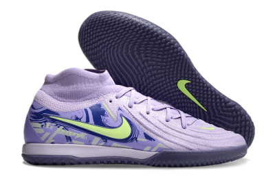 Men's Nike Phantom Luna Elite NU IC Indoor & Futsal High-Tops Football Shoes - Purple/Yellow/Blue
