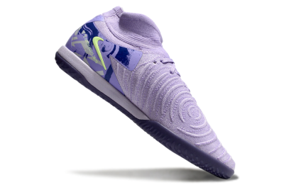 Men's Nike Phantom Luna Elite NU IC Indoor & Futsal High-Tops Football Shoes - Purple/Yellow/Blue