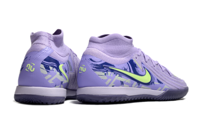 Men's Nike Phantom Luna Elite NU IC Indoor & Futsal High-Tops Football Shoes - Purple/Yellow/Blue