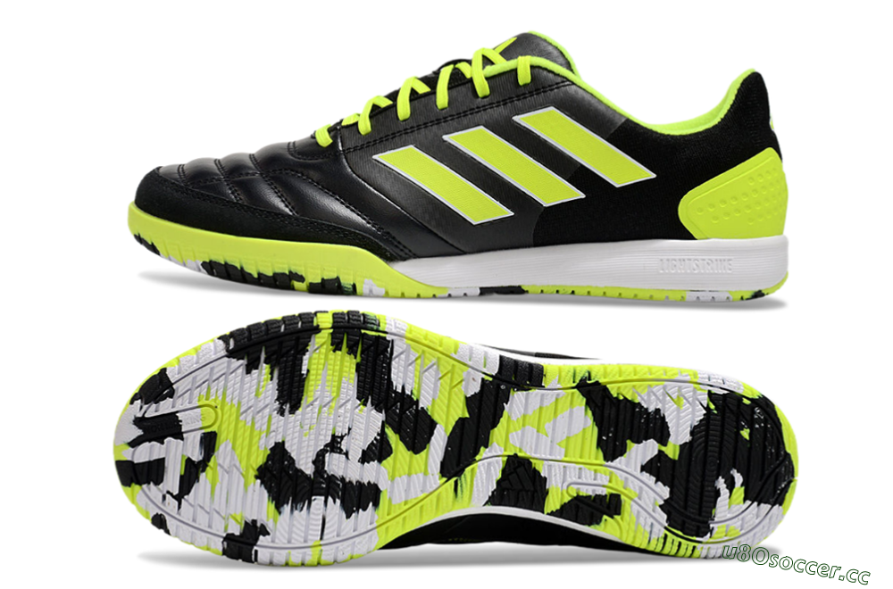 Men's Adidas Top Sala Competition IC Indoor & Futsal Low-Tops Football Shoes - Black/Yellow/White 1