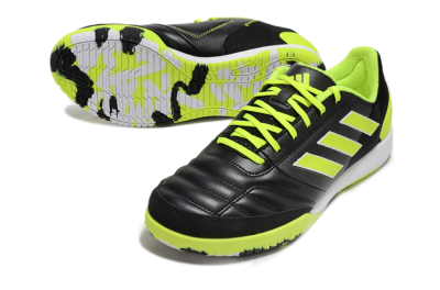 Men's Adidas Top Sala Competition IC Indoor & Futsal Low-Tops Football Shoes - Black/Yellow/White