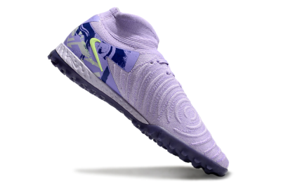 Men's Nike Phantom Luna Elite TF Artificial Turf High-Tops Football Shoes - Purple/Yellow/White
