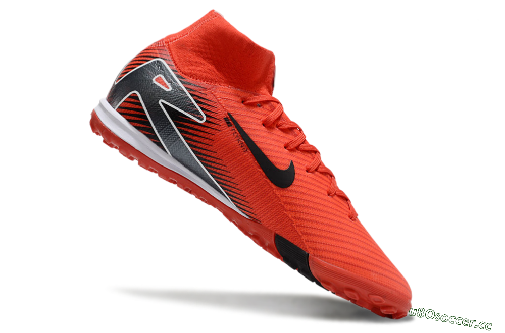 Unisex Nike Air Zoom Mercurial Superfly 10 Elite TF Artificial Turf High-Tops Football Shoes - Red/Black/White 4
