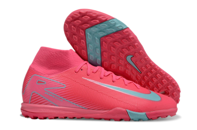 Unisex Nike Air Zoom Mercurial Superfly 10 Elite TF Artificial Turf High-Tops Football Shoes - Red/Jade/White