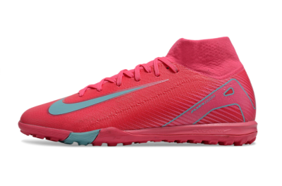 Unisex Nike Air Zoom Mercurial Superfly 10 Elite TF Artificial Turf High-Tops Football Shoes - Red/Jade/White