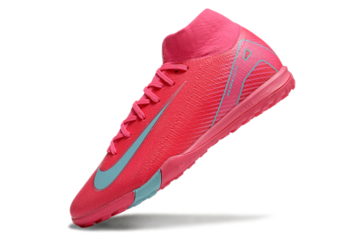 Unisex Nike Air Zoom Mercurial Superfly 10 Elite TF Artificial Turf High-Tops Football Shoes - Red/Jade/White