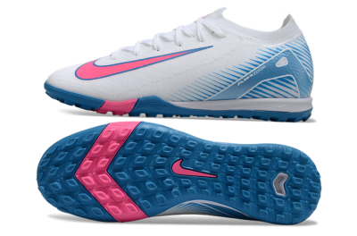 Men's Nike Air Zoom Mercurial Vapor 16 Elite TF Artificial Turf Low-Tops Football Shoes - White/Pink/Blue