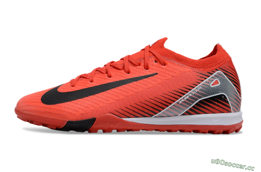 Kids Nike Air Zoom Mercurial Vapor 16 Elite TF Artificial Turf Low-Tops Football Shoes - Red/Black/White 0