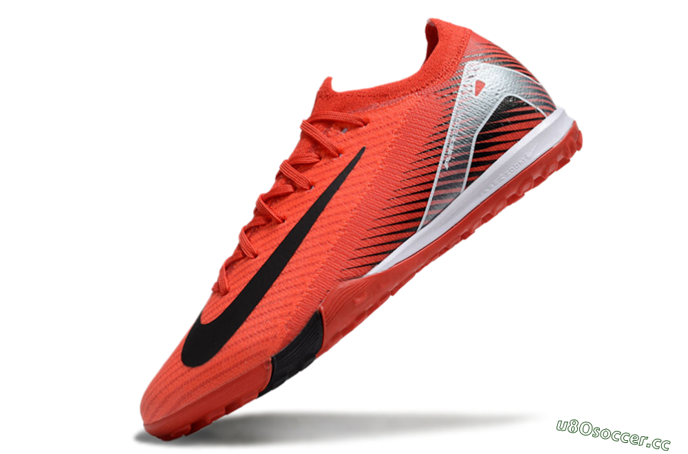 Kids Nike Air Zoom Mercurial Vapor 16 Elite TF Artificial Turf Low-Tops Football Shoes - Red/Black/White 5
