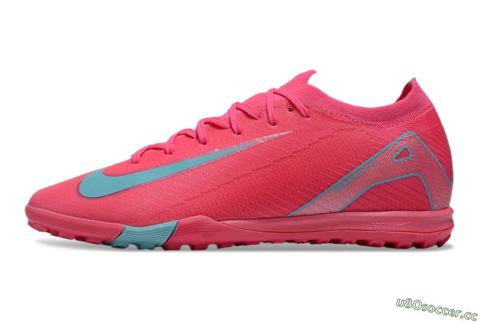 Unisex Nike Air Zoom Mercurial Vapor 16 Elite TF Artificial Turf Low-Tops Football Shoes - Pink/Jade/White 0