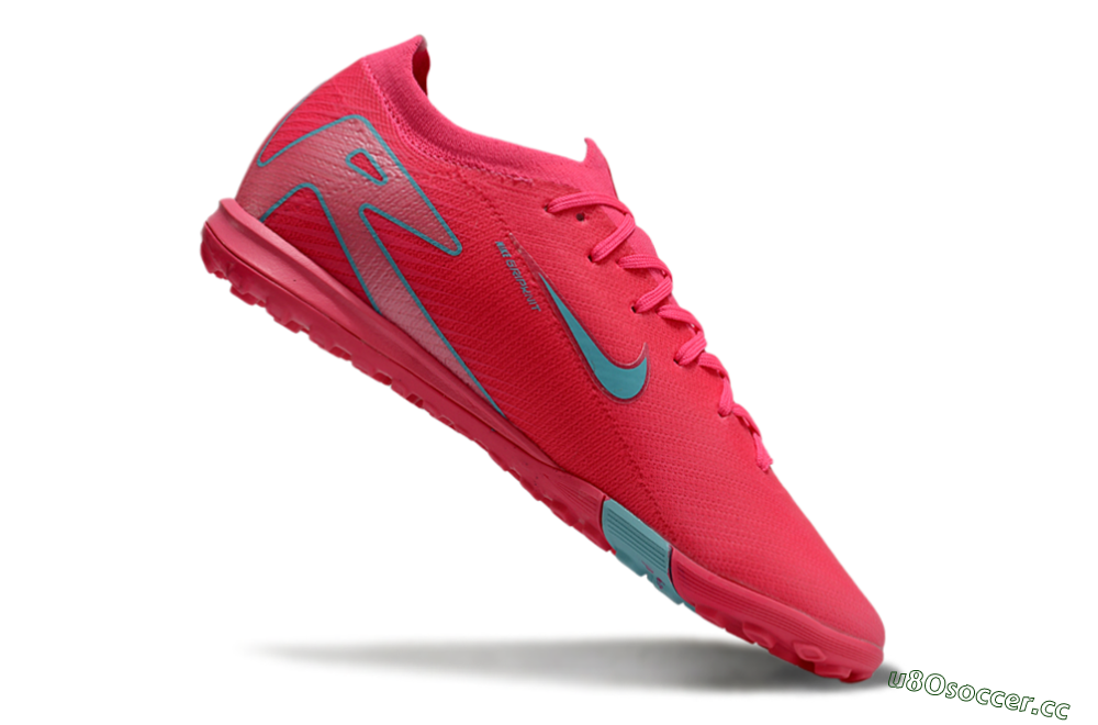 Unisex Nike Air Zoom Mercurial Vapor 16 Elite TF Artificial Turf Low-Tops Football Shoes - Pink/Jade/White 4