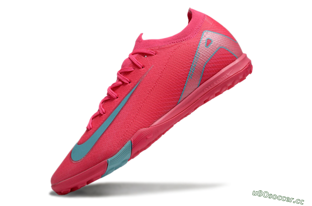Unisex Nike Air Zoom Mercurial Vapor 16 Elite TF Artificial Turf Low-Tops Football Shoes - Pink/Jade/White 5