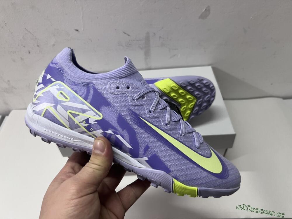 Unisex Nike Air Zoom Mercurial Vapor 16 Elite TF Artificial Turf Low-Tops Football Shoes - Purple/Yellow/White