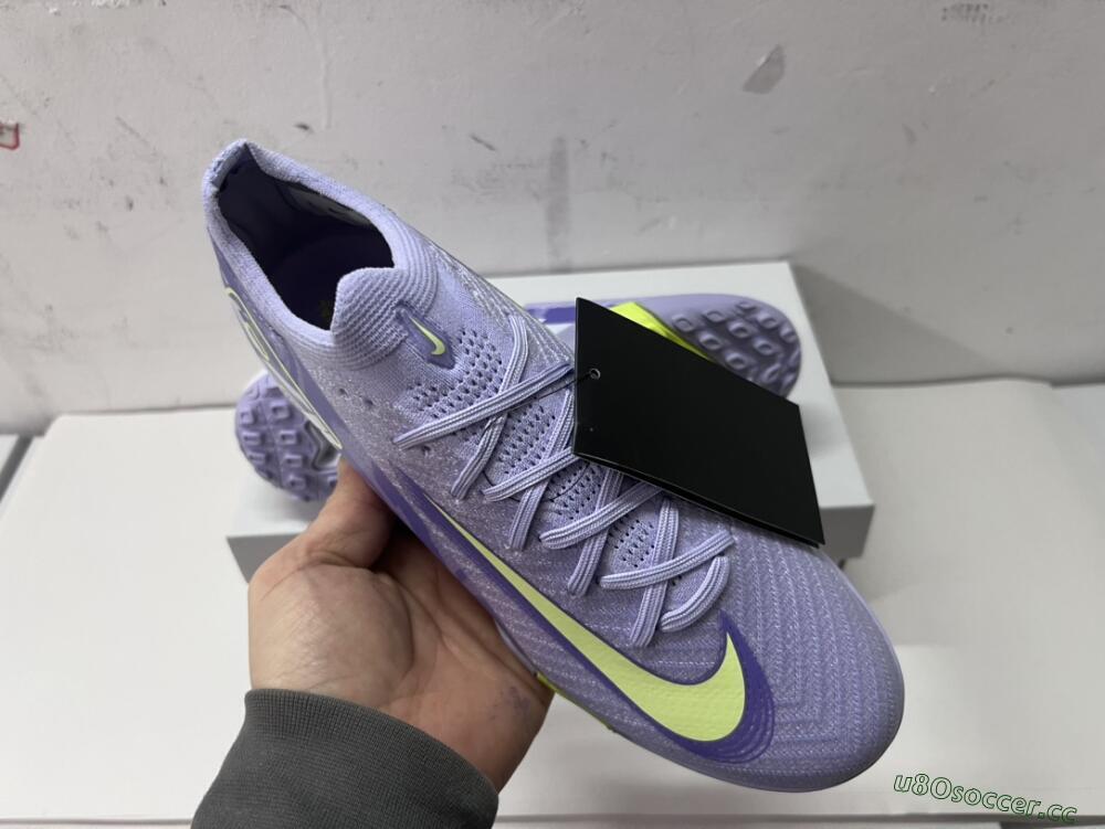 Unisex Nike Air Zoom Mercurial Vapor 16 Elite TF Artificial Turf Low-Tops Football Shoes - Purple/Yellow/White