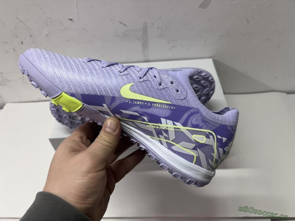 Unisex Nike Air Zoom Mercurial Vapor 16 Elite TF Artificial Turf Low-Tops Football Shoes - Purple/Yellow/White