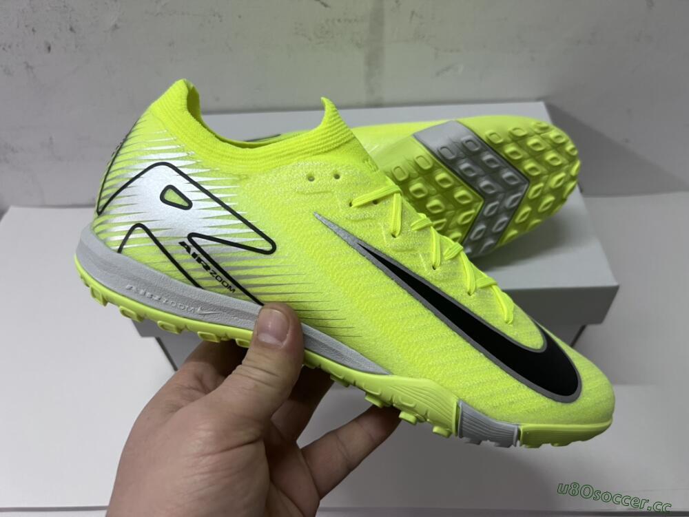 Men's Nike Air Zoom Mercurial Vapor 16 Elite TF Artificial Turf Low-Tops Football Shoes - Yellow/Black/White