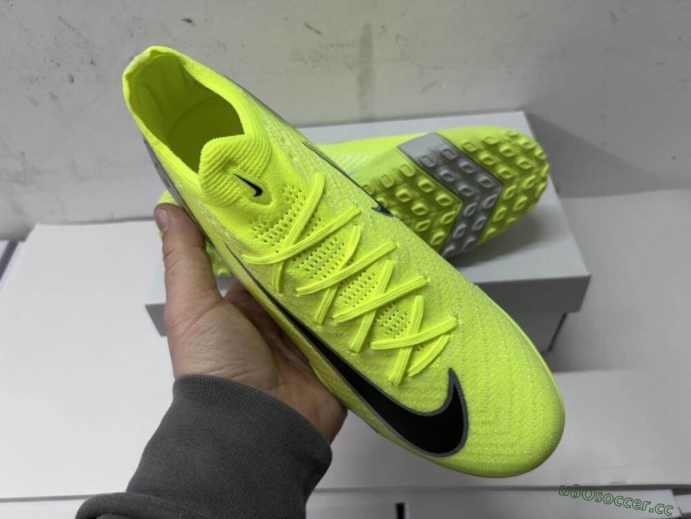 Men's Nike Air Zoom Mercurial Vapor 16 Elite TF Artificial Turf Low-Tops Football Shoes - Yellow/Black/White