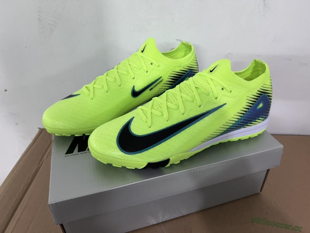 Unisex Nike Air Zoom Mercurial Vapor 16 Elite TF Artificial Turf Low-Tops Football Shoes - Yellow/Black/Blue