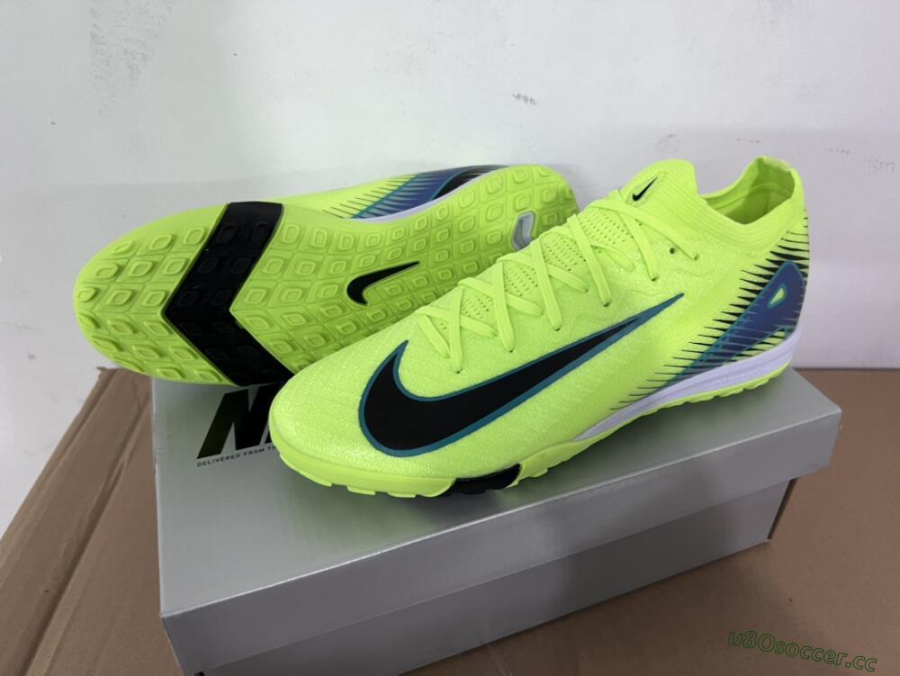 Unisex Nike Air Zoom Mercurial Vapor 16 Elite TF Artificial Turf Low-Tops Football Shoes - Yellow/Black/Blue