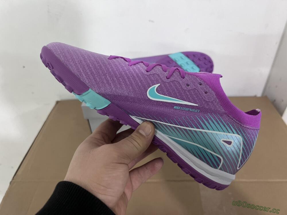 Unisex Nike Air Zoom Mercurial Vapor 16 Elite TF Artificial Turf Low-Tops Football Shoes - Purple/Jade/White
