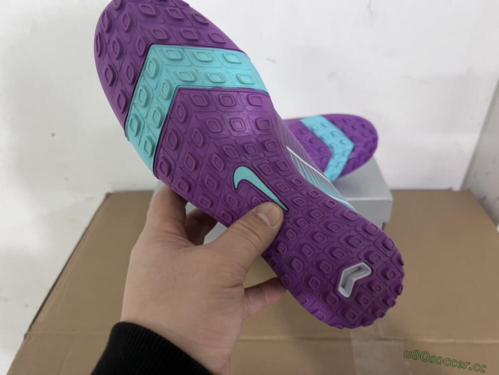 Unisex Nike Air Zoom Mercurial Vapor 16 Elite TF Artificial Turf Low-Tops Football Shoes - Purple/Jade/White