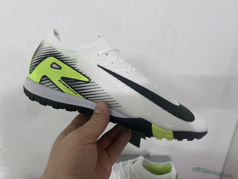 Unisex Nike Air Zoom Mercurial Vapor 16 Elite TF Artificial Turf Low-Tops Football Shoes - White/Black/Yellow