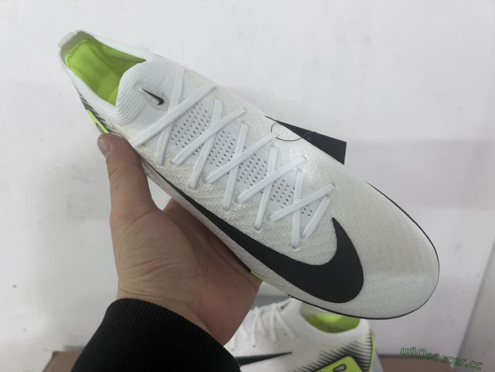 Unisex Nike Air Zoom Mercurial Vapor 16 Elite TF Artificial Turf Low-Tops Football Shoes - White/Black/Yellow