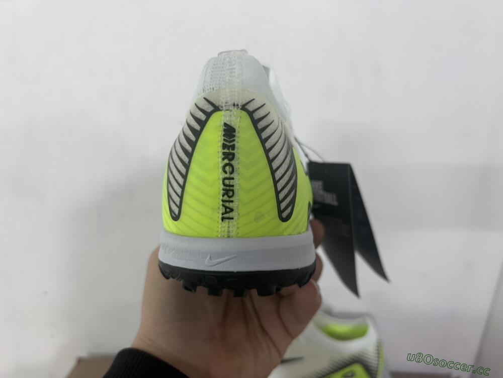 Unisex Nike Air Zoom Mercurial Vapor 16 Elite TF Artificial Turf Low-Tops Football Shoes - White/Black/Yellow