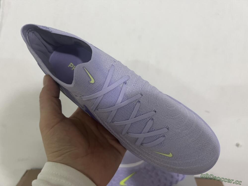 Men's Nike Phantom GX 2 Elite TF Artificial Turf Low-Tops Football Shoes - Purple/Yellow/White
