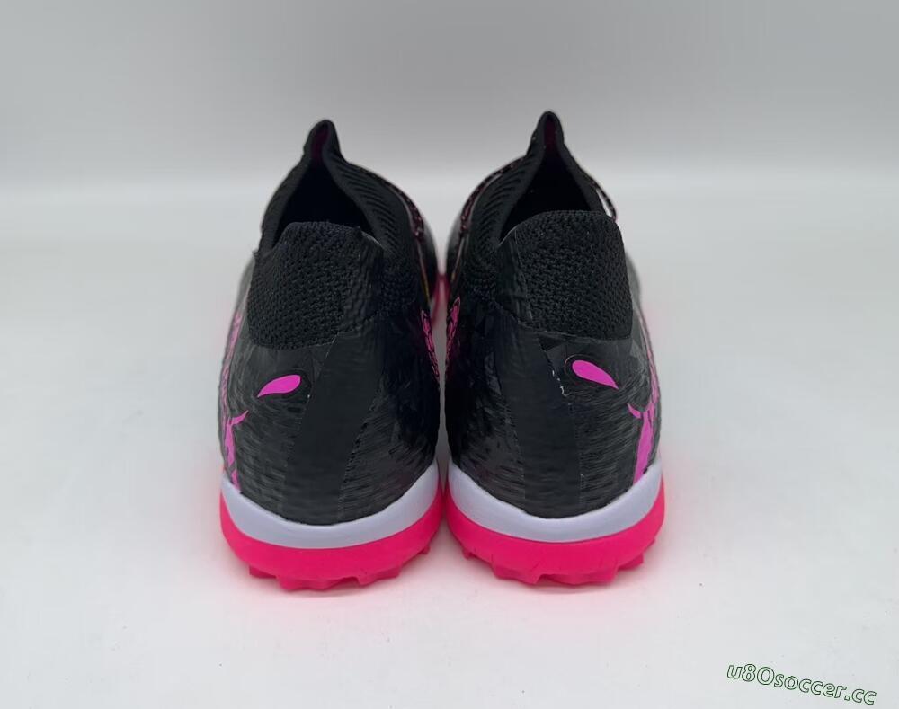 Men's Powercat Tokyo Match x Puma Future Ultimate TF Artificial Turf Low-Tops Football Shoes - Black/Pink/Yellow