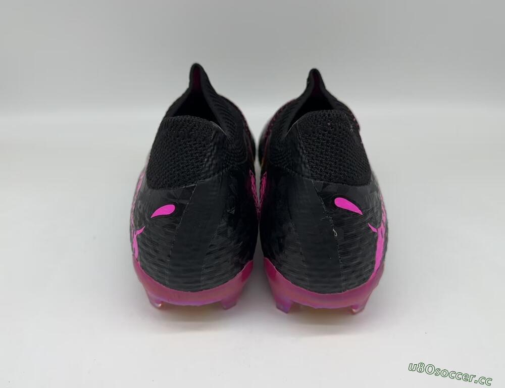 Men's Puma Future Ultimate FG Firm Ground Low-Tops Football Boots - Black/Pink/Yellow