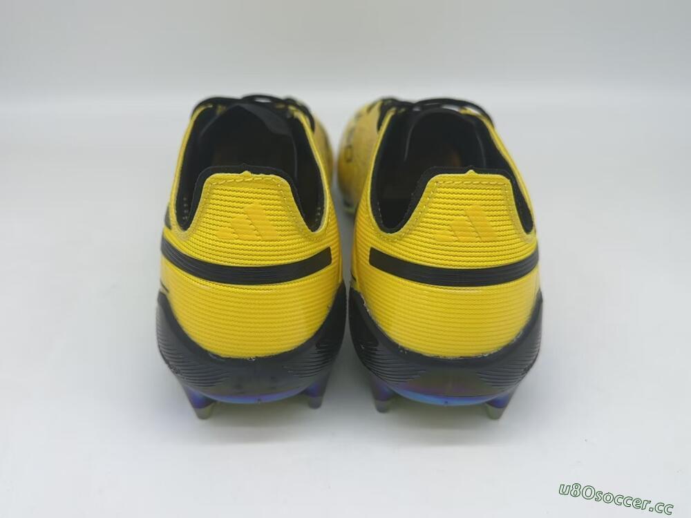 Men's Adidas F50 Elite FG Firm Ground Low-Tops Football Boots - Yellow/Black/Gold