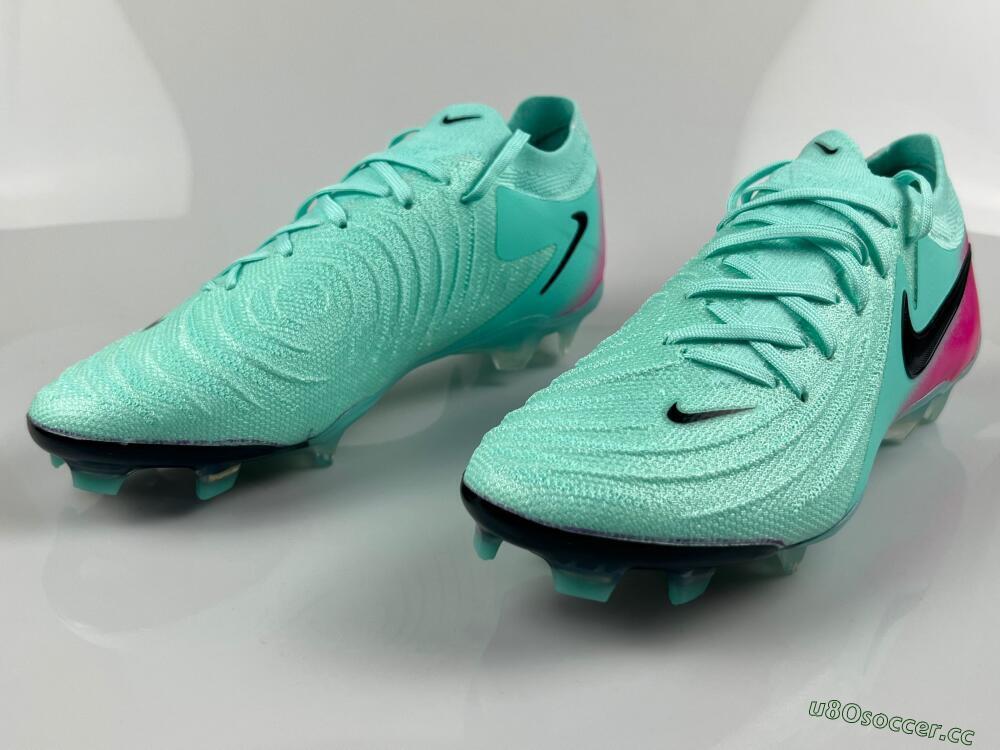 Men's Nike Phantom Luna Elite FG Firm Ground Low-Tops Football Boots - Jade/Black/Pink