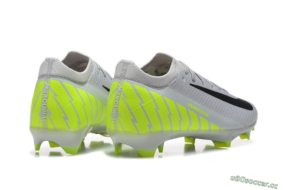 Men's Nike Air Zoom Mercurial Vapor 16 Elite FG Firm Ground Low-Tops Football Boots - Grey/Black/Yellow 9