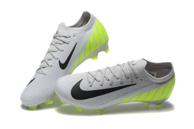 Men's Nike Air Zoom Mercurial Vapor 16 Elite FG Firm Ground Low-Tops Football Boots - Grey/Black/Yellow