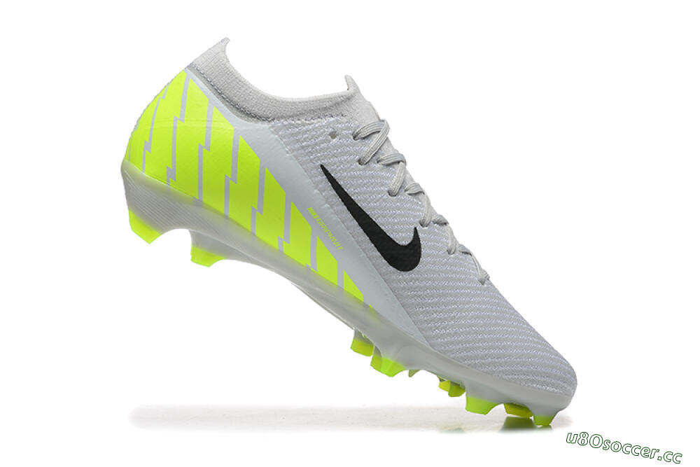 Men's Nike Air Zoom Mercurial Vapor 16 Elite FG Firm Ground Low-Tops Football Boots - Grey/Black/Yellow 7