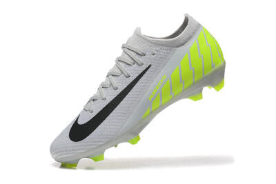 Men's Nike Air Zoom Mercurial Vapor 16 Elite FG Firm Ground Low-Tops Football Boots - Grey/Black/Yellow