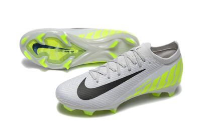 Men's Nike Air Zoom Mercurial Vapor 16 Elite FG Firm Ground Low-Tops Football Boots - Grey/Black/Yellow